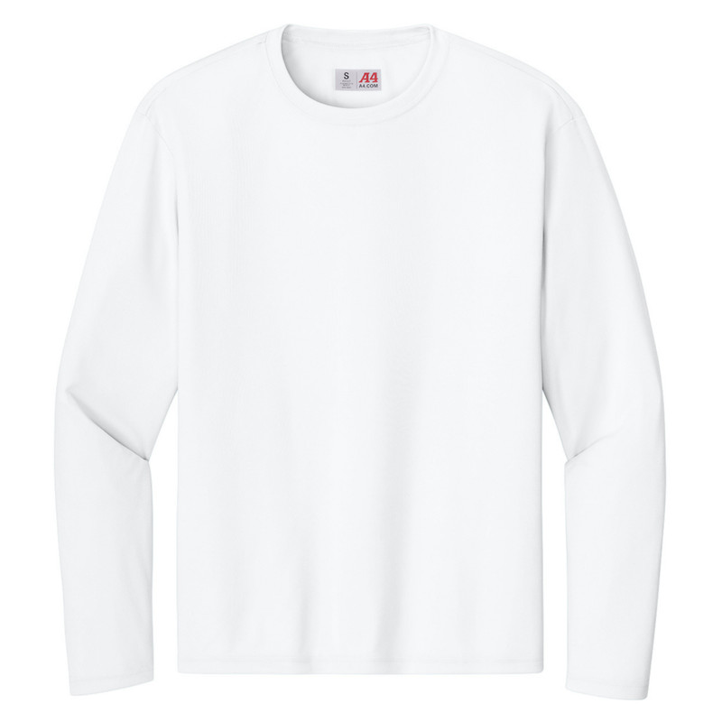 UPF 44+ A4 Cooling Performance Long Sleeve Tee A4N3165 XS-3XL
