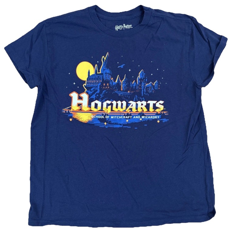 Harry Potter School Of Witchcraft And Wizardry Castle 100% Cotton Shirt Size L