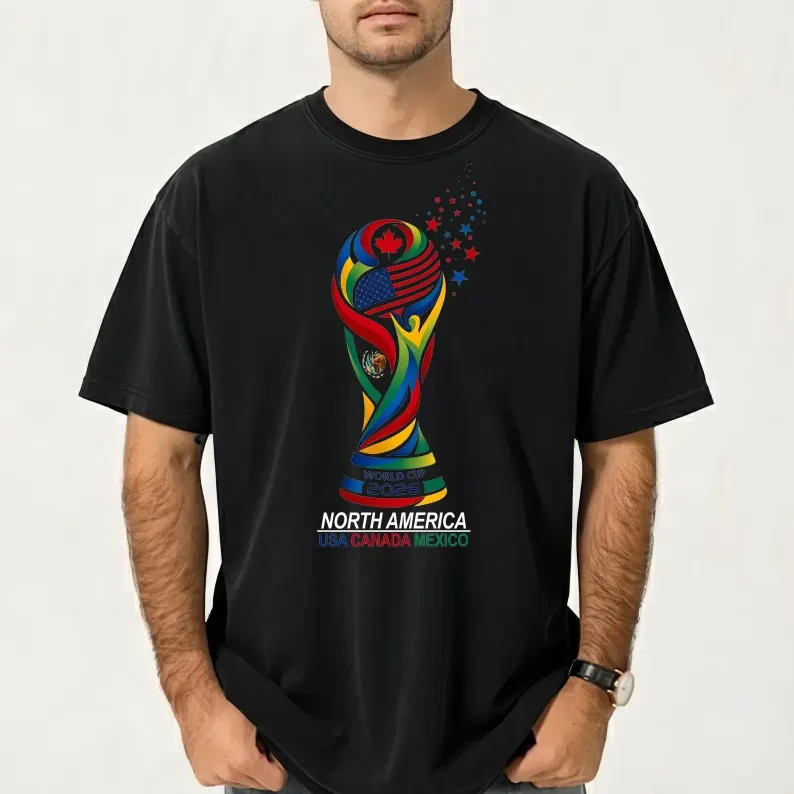 World Cup 2026 Host Cities Double Sided T-Shirt USA Canada Mexico Tee gallery
