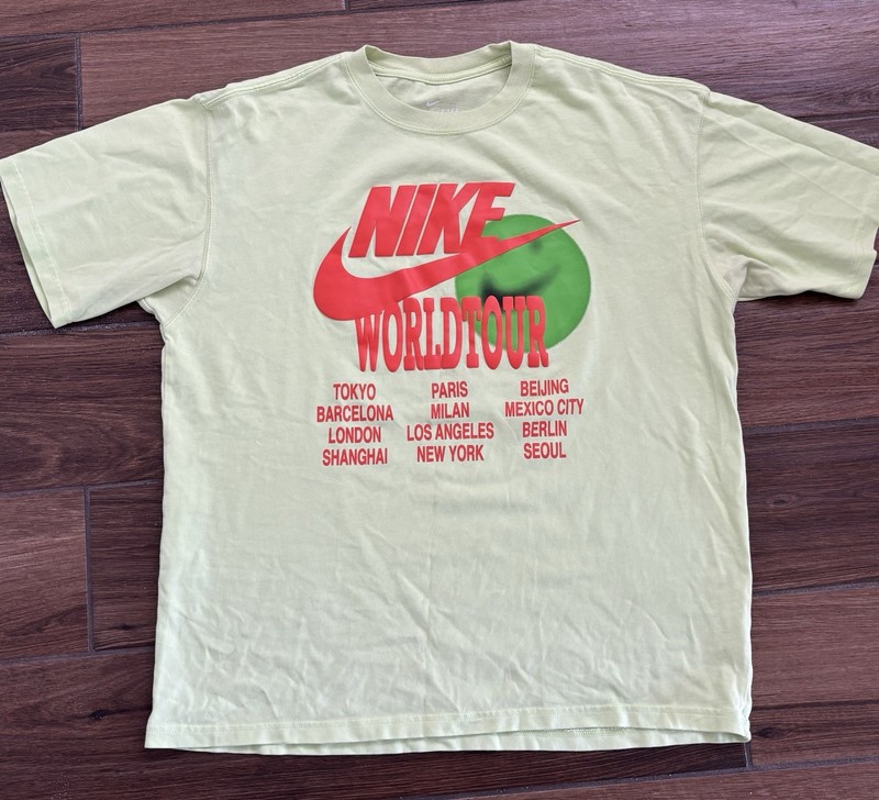 Nike Sportswear World Tour Oregon Rn56323 Tee T-shirt In Liquid Lime Sz M
