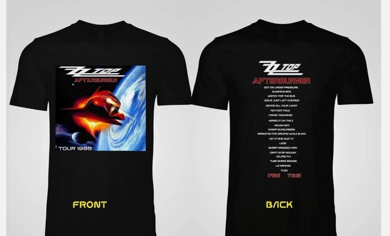 ZZ TOP BAND AFTERBURNER CONCERT TOUR 1996 T Shirt Full Size S-5XL