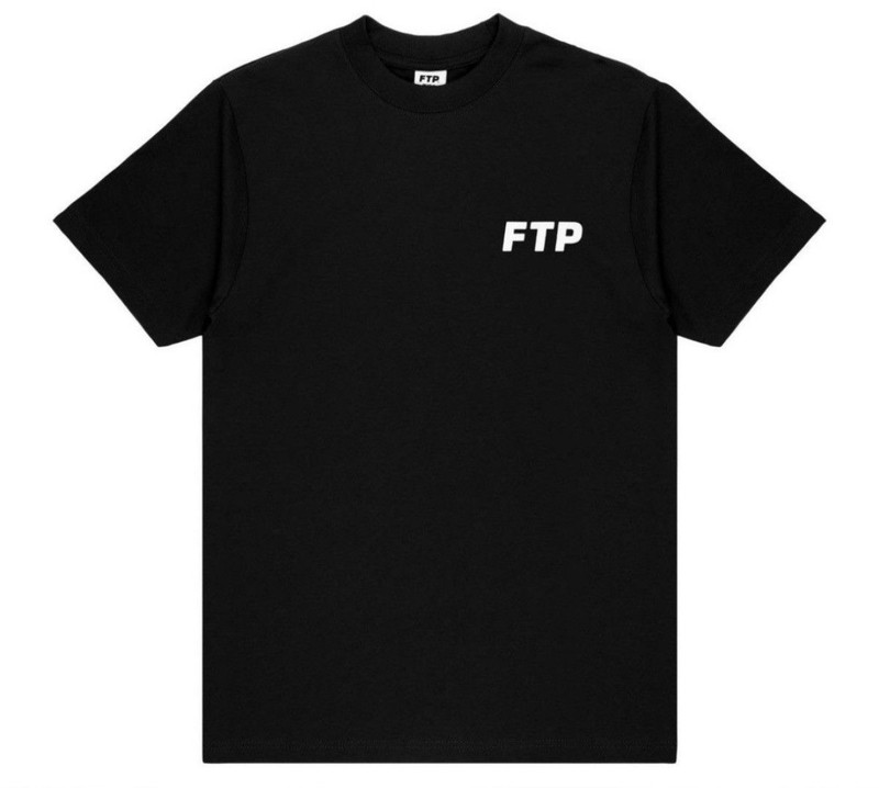 FTP Flocked Logo Tee Black SIZE Medium (Brand New)
