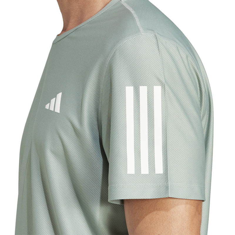 adidas Own The Run Crew Neck Short Sleeve T-Shirt Mens Green Casual Tops JC9793 gallery