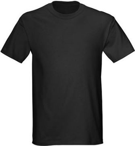 Gildan Black 50/50 Plain T-Shirt Tee Short Sleeve Men’s 8000 Ultra Blend 5.6 oz