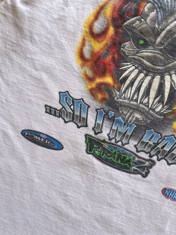 VTG Pirana-Z Racing NHRA “Hell’s Full So I’m Back”T Shirt Size XL Crazy Graphic gallery