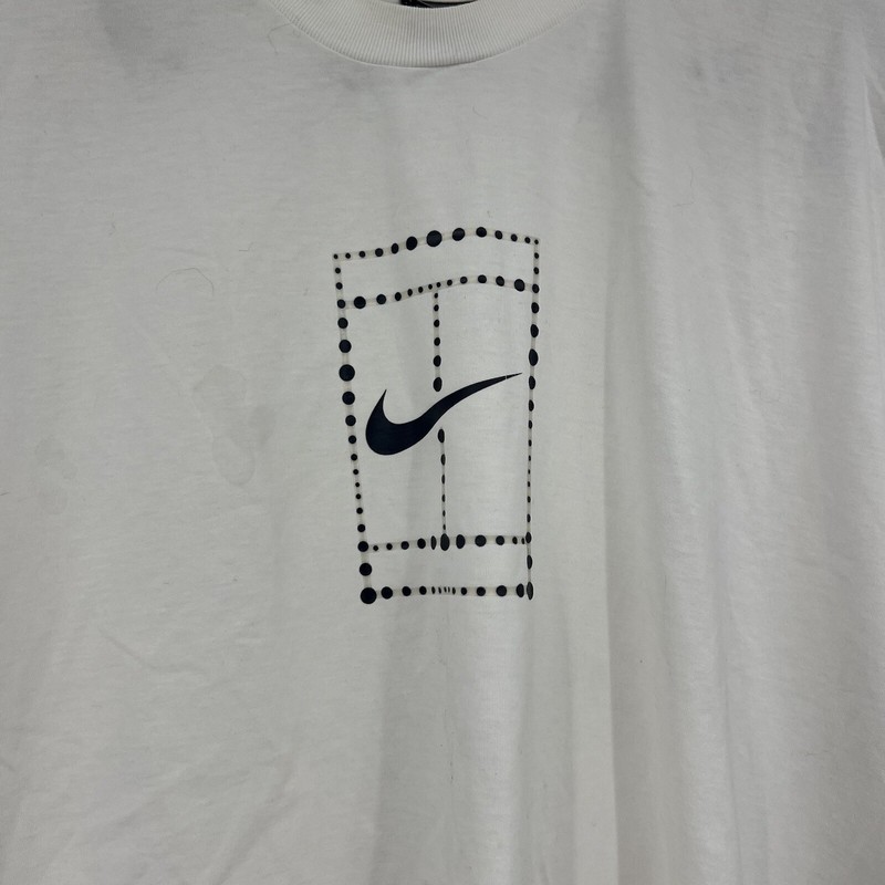 Vintage Nike White Shirt Mens 2XL Black Snike Sports Casual Gray Tag 2000-2002 gallery