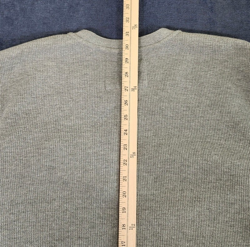 Lee Premium Select XL Gray Sherpa Lined Henley Long Sleeve Pullover 1/4 Snap gallery