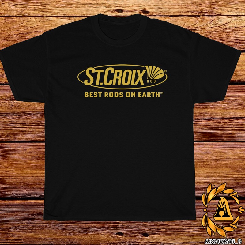 New Shirt St Croix ROD Fishing Logo Black/White/Grey/Navy T-Shirt S-5XL
