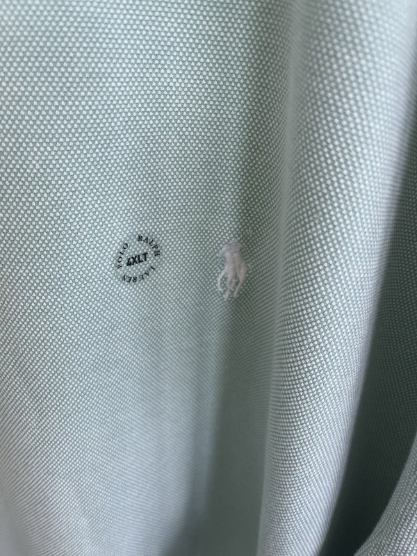 Polo Ralph Lauren Polo Shirt Cotton Mens 4XLT Green W White Pony Golf Tennis gallery