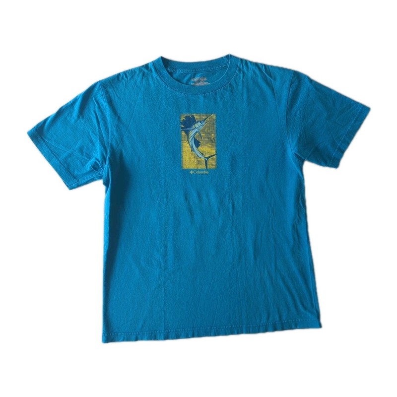 COLUMBIA PFG Color Block SS T-Shirt Fishing Design Size Medium gallery