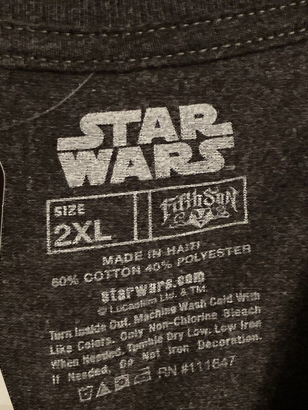 STAR WARS KYLO REN Mens XXL Charcoal Heather FIFTH SUN Graphic T-Shirt NWT gallery