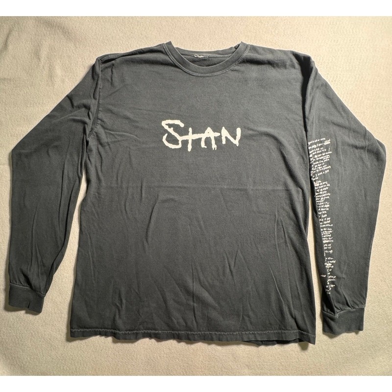 Eminem Stan Lyrics 20th Anniversary The Marshall Mathers L/S Shirt Size L Rare