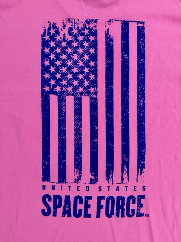 United States Space Force USSF “ALWAYS ABOVE” Pink T-Shirt -Size M / Medium NWT gallery