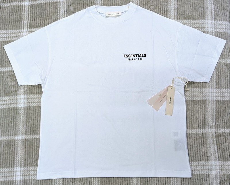 Fear of God Essentials Classic Tee 'Bright White' XS Size Oversized T-Shirt SS25 gallery