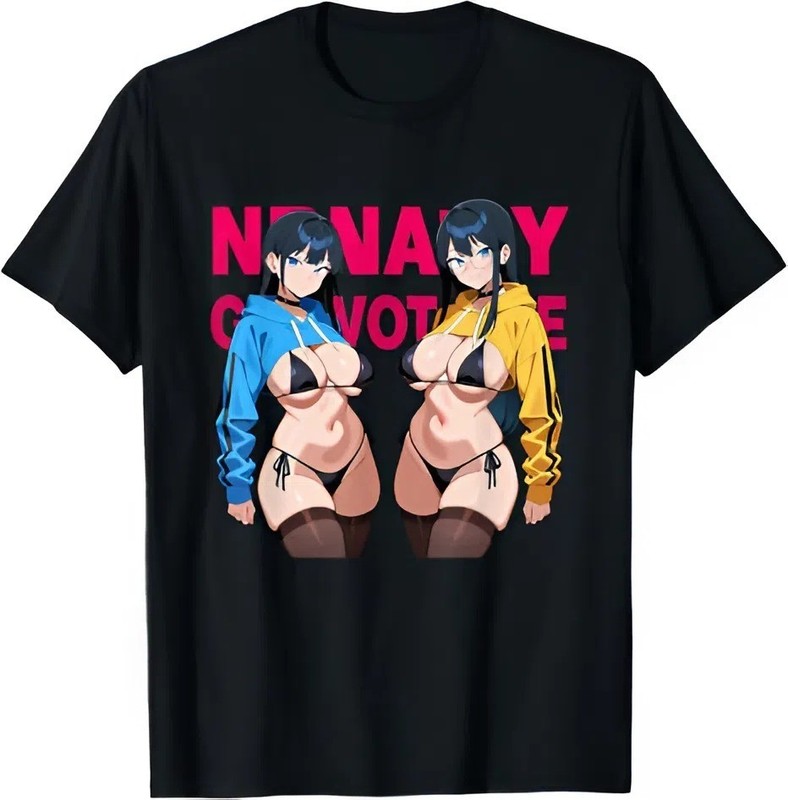 Anime Waifu Bikini Girl Graphic T Shirt Manga Streetwear Summer Tee