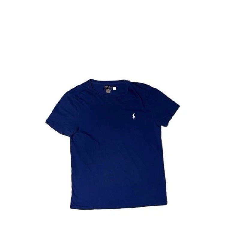 Polo Ralph Lauren Custom Slim Fit Navy Blue Cotton Crewneck Tee