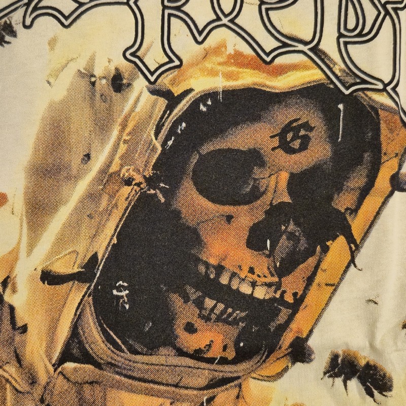 Godspeed Save The Bees | Cream | Skeleton Beekeeper Graphic T-Shirt NWT | Large gallery