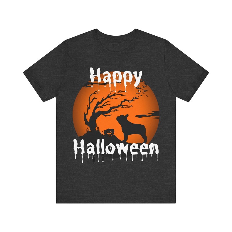 Frug Halloween Shirt Gift for Frenchie Pug Mom or Dad Unisex T-Shirt Holiday