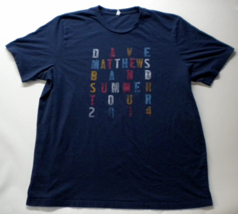 Dave Matthews Band Summer Tour 2014 Concert 2XL T-Shirt DMB Music FREE SHIPPING