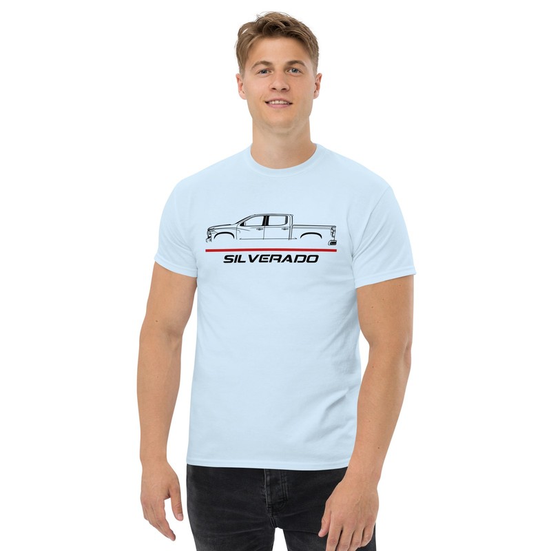 Silverado 2019 Modern Crew Cab Custom Truck Stance Graphic T-Shirt Gift gallery