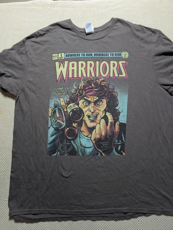 The Warriors Luther Come Out And Play Retro Comic Book Movie Poster T-shirt 2XL