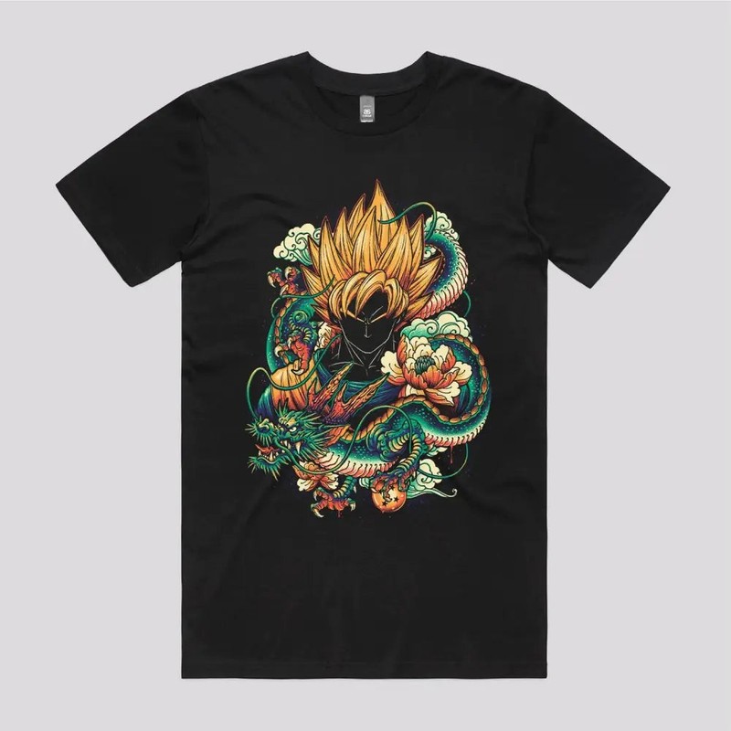 Colorful Dragon Graphic Print Comfort Colors T-Shirt
