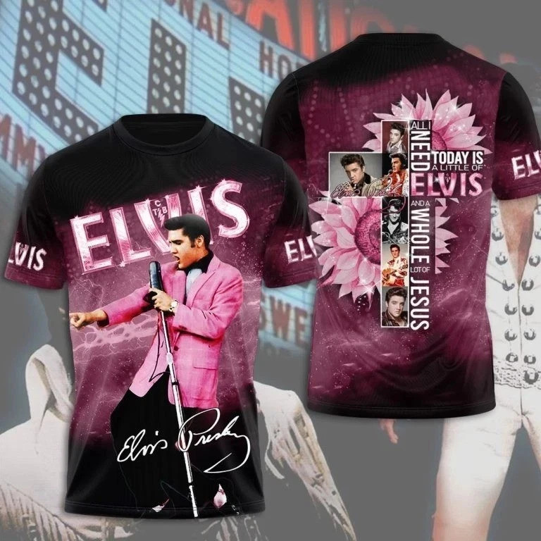Elvis Presley 3D Shirt, unisex t shirt fll size tee gift for fan