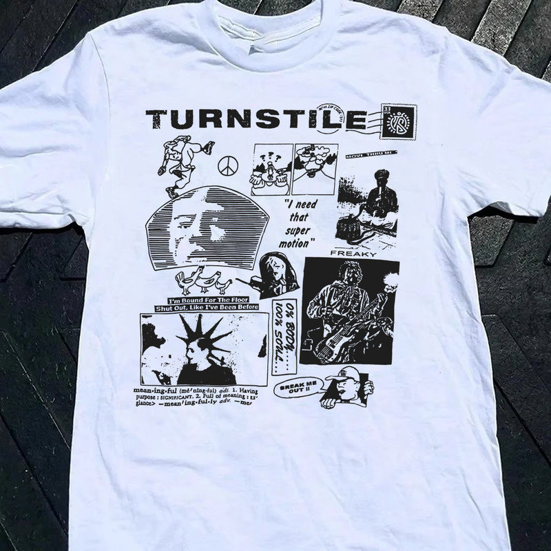 VIntage Turnstile Band Cotton Shirt Unisex Concert S to 5XL SG312