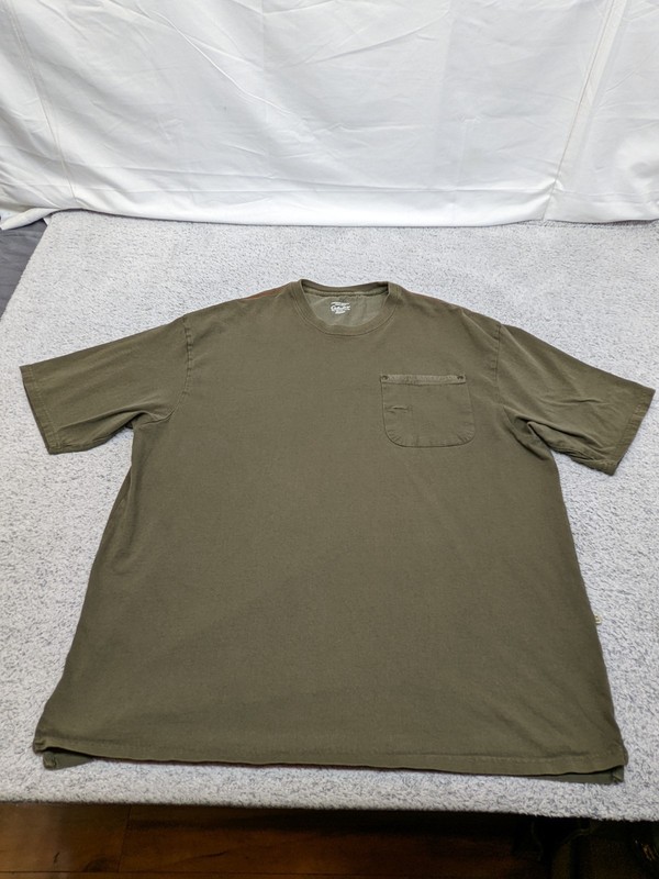 Cabela’s 2XL Tall Olive Green Pocket T Shirt Mens Big Tall Outdoors Workwear Tee