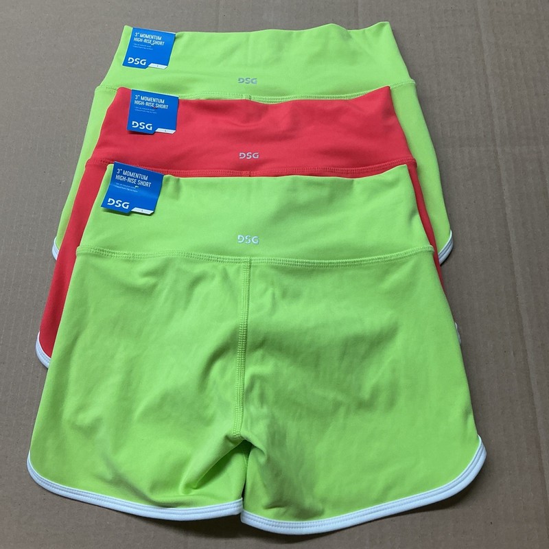 DSG 3” Momentum High Rise Short Lot Of 3 Size Large MSRP $54.00 Eby4298