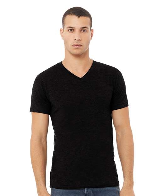 BELLA + CANVAS 3005CVC Unisex Heather CVC V-Neck Tee gallery
