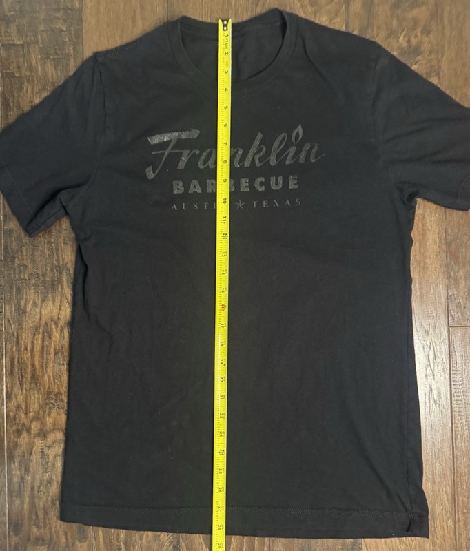 Franklin Barbecue Austin Texas Black Tonal Sparkle T Shirt Size Unknown 21x29 gallery