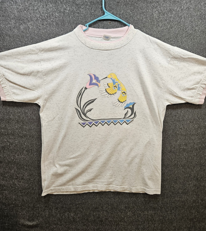 Vintage 90s Alore Bird Graphic T-Shirt USA Made Double Sleeve And Collar XL
