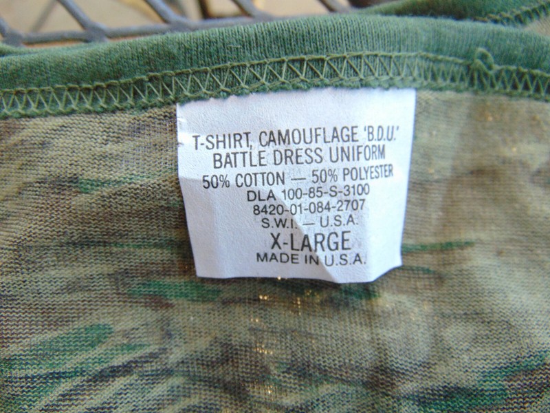Men's Vietnam Tiger Stripe Camo L-XL 50-50 Tank Top, U.S.A. Made, new, free ship gallery