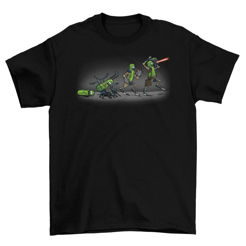 Pickle Rick Evolution T-Shirt Funny TV unisex New