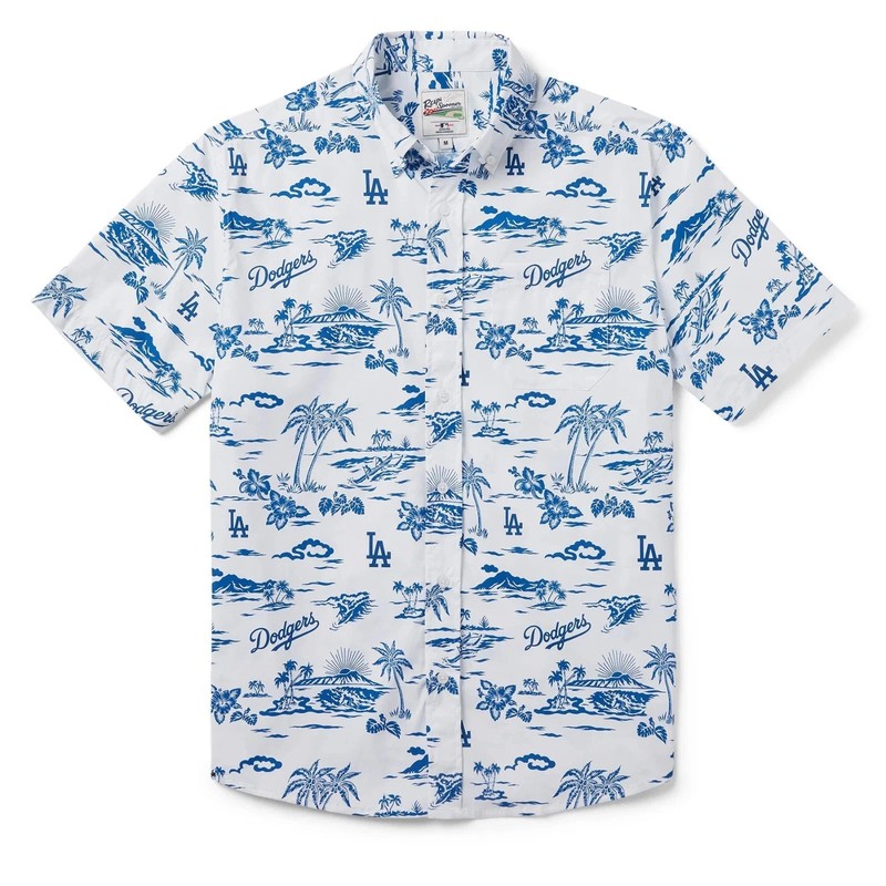 Dodgers Button Front Camp Shirt 2025 Hawaiian Shirt