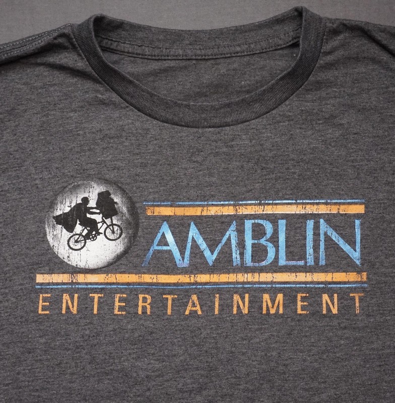Amblin Entertainment Shirt Mens Large Gray E.T. Spielberg Movie Promo Tee