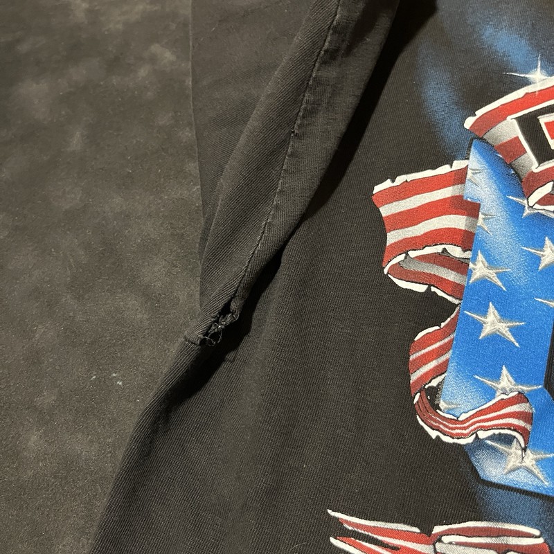 Screaming Eagle Biker Shirt Vintage Harley USA Flag Unleash The Beast 90s Indian gallery