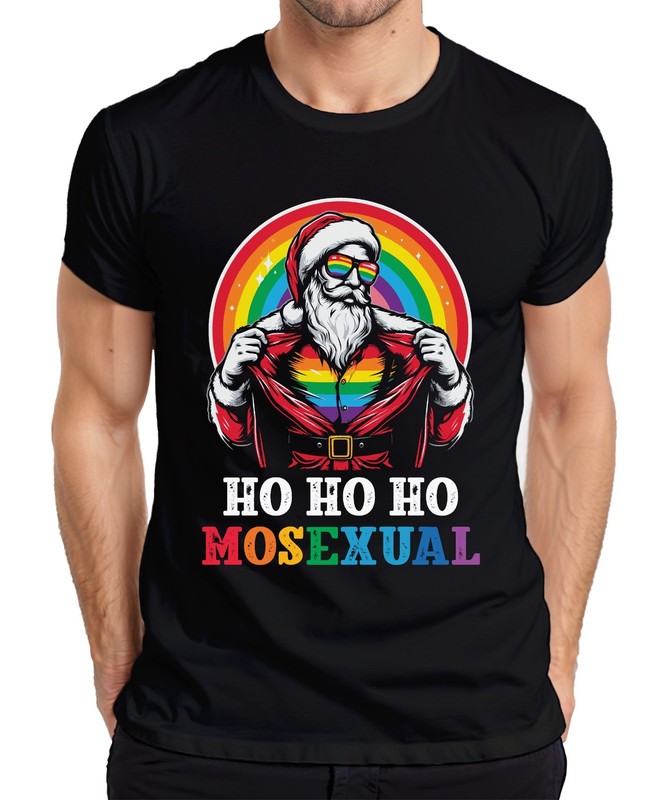 Ho Ho Ho Hosexual LGBTQ Santa – Christmas Xmas Gift Xmas Mens