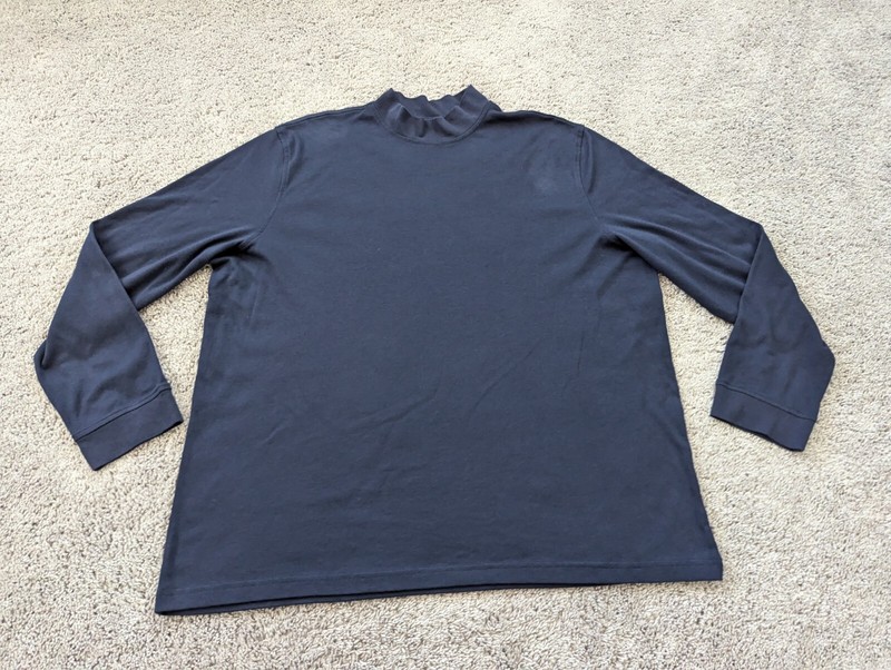 Croft & Barrow Sweatshirt Men XXL Easy Care Blue Pullover Lightweight