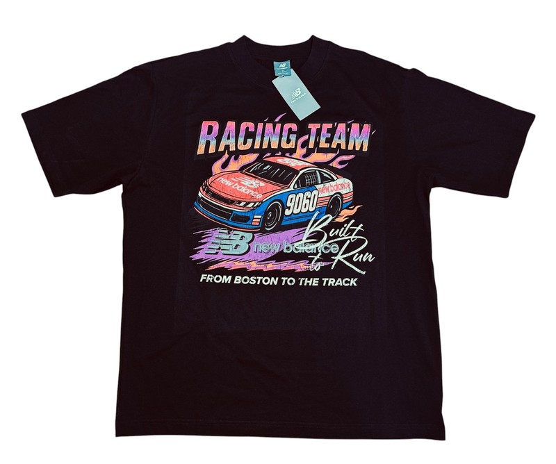 New Balance Racing Team Graphic T-Shirt Men’s Large Black 9060 Built to Run NWT