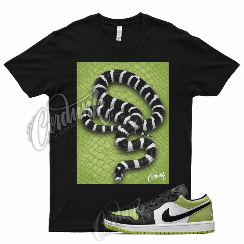 SNAKE T Shirt for J1 1 Low Vivid Green Snakeskin Snake Skin WMNS Python 11 5