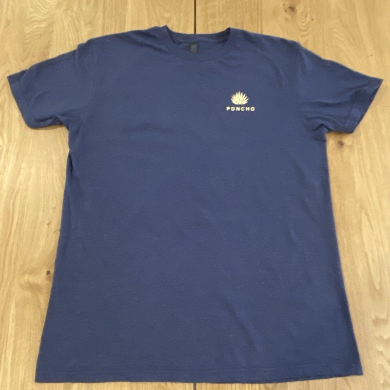 Poncho Outdoors Shirt Graphic Logo Short Sleeve Crew L Mens Blue Huckberry
