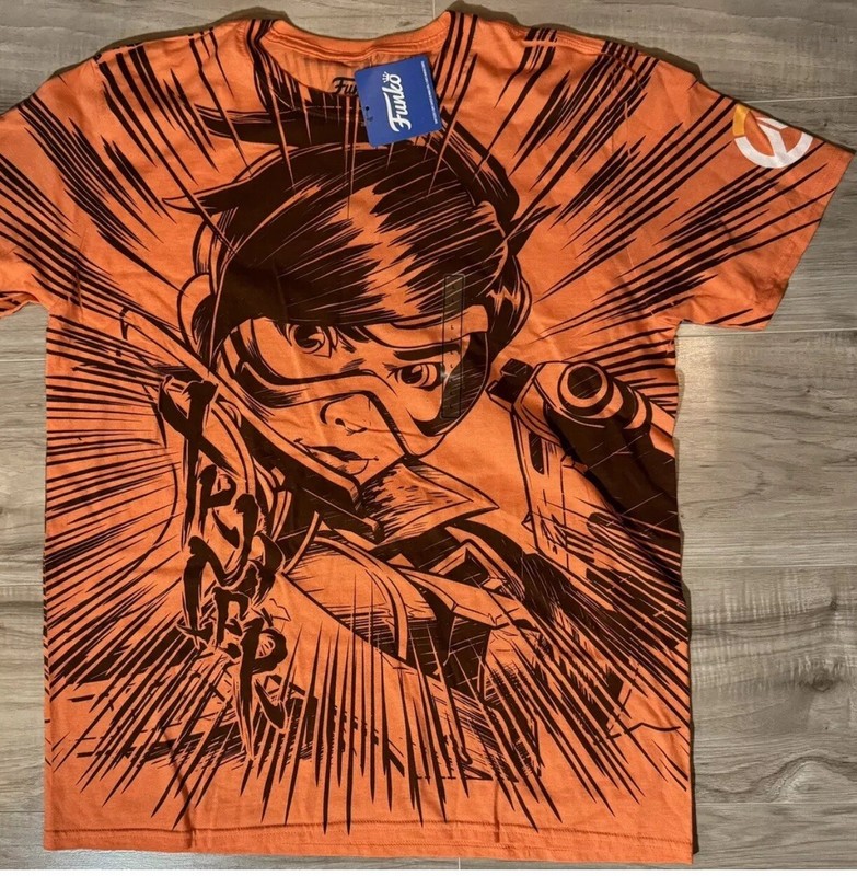 Overwatch Tracer Funko Pop T-Shirt New With Tags Size Medium New In Bag Box 36