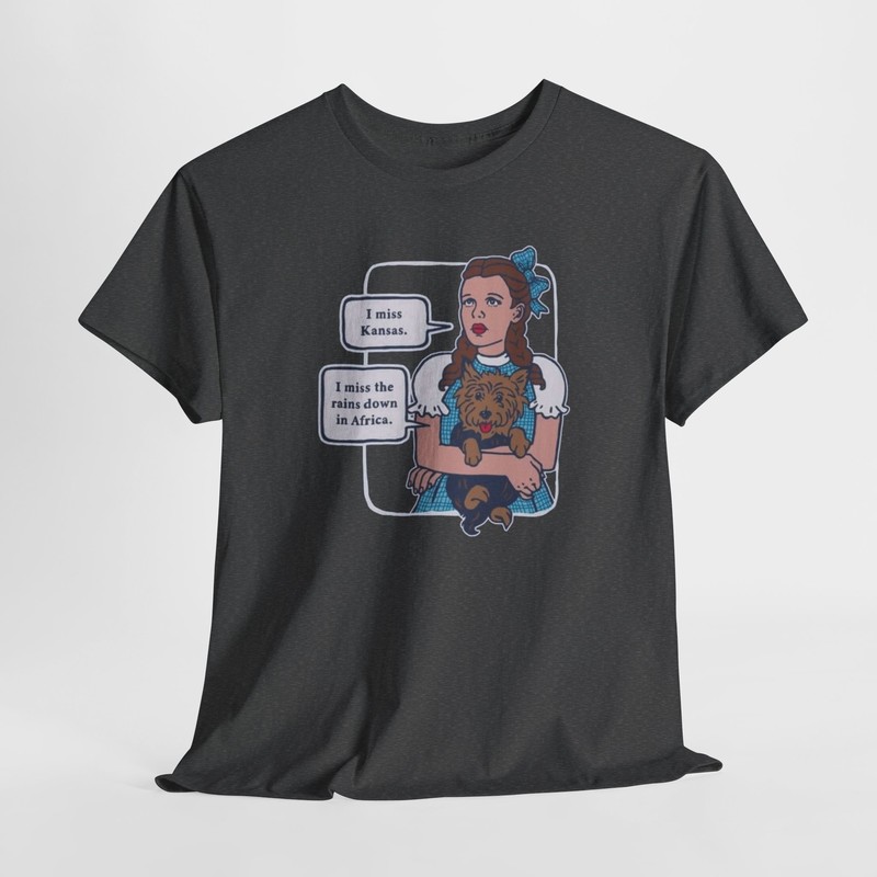 Wizard of Oz Inspired Unisex Heavy Cotton Tee, Dorothy and Toto Quote Tee