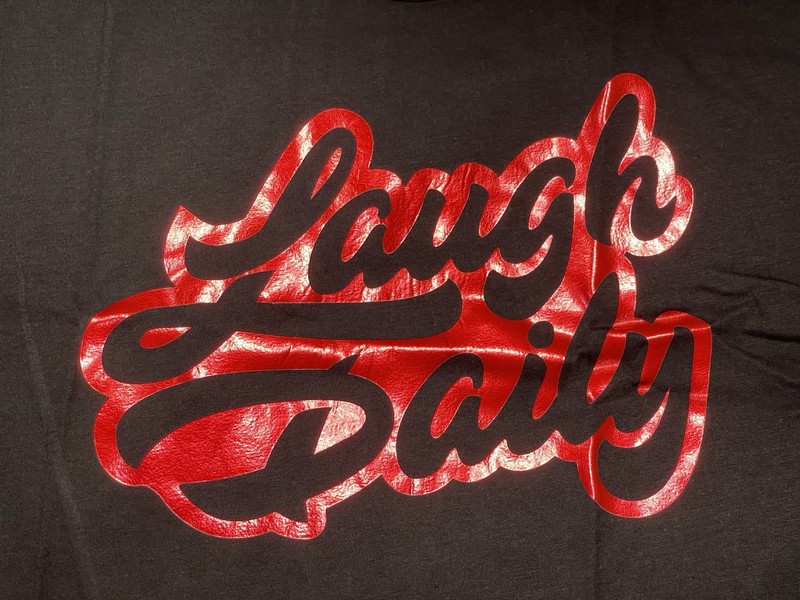 JStu Limited Edition Red Foil Laugh Daily T-Shirt 2020 /1000 More JStu Studios gallery