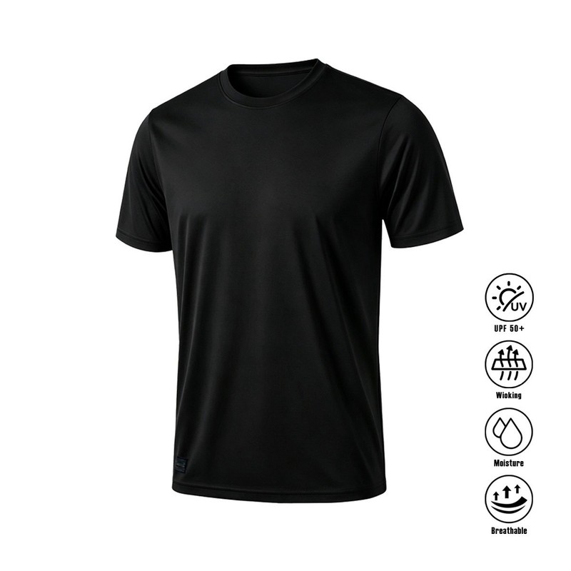 Quick Dry Athletic T-Shirt UPF50+ Moisture Wicking Crew Neck Short Sleeve gallery