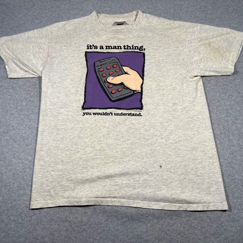 Vintage Oneida Shirt Adult Large Gray Single Stitch Mens 90s It’s a man thing