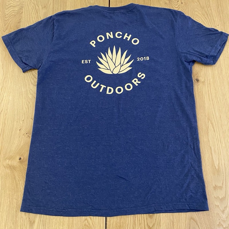 Poncho Outdoors Shirt Graphic Logo Short Sleeve Crew L Mens Blue Huckberry gallery