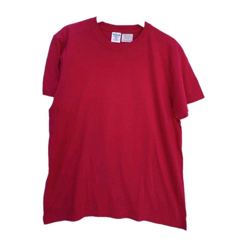 Keya Red T-Shirt L – 100% Cotton – Super Fit Ring Spun – Made in Bangladesh#Z57